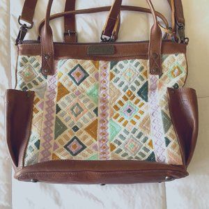 Nena & Co Medium Perfect Bag -  Arms of a Weaver - Cafe Leather